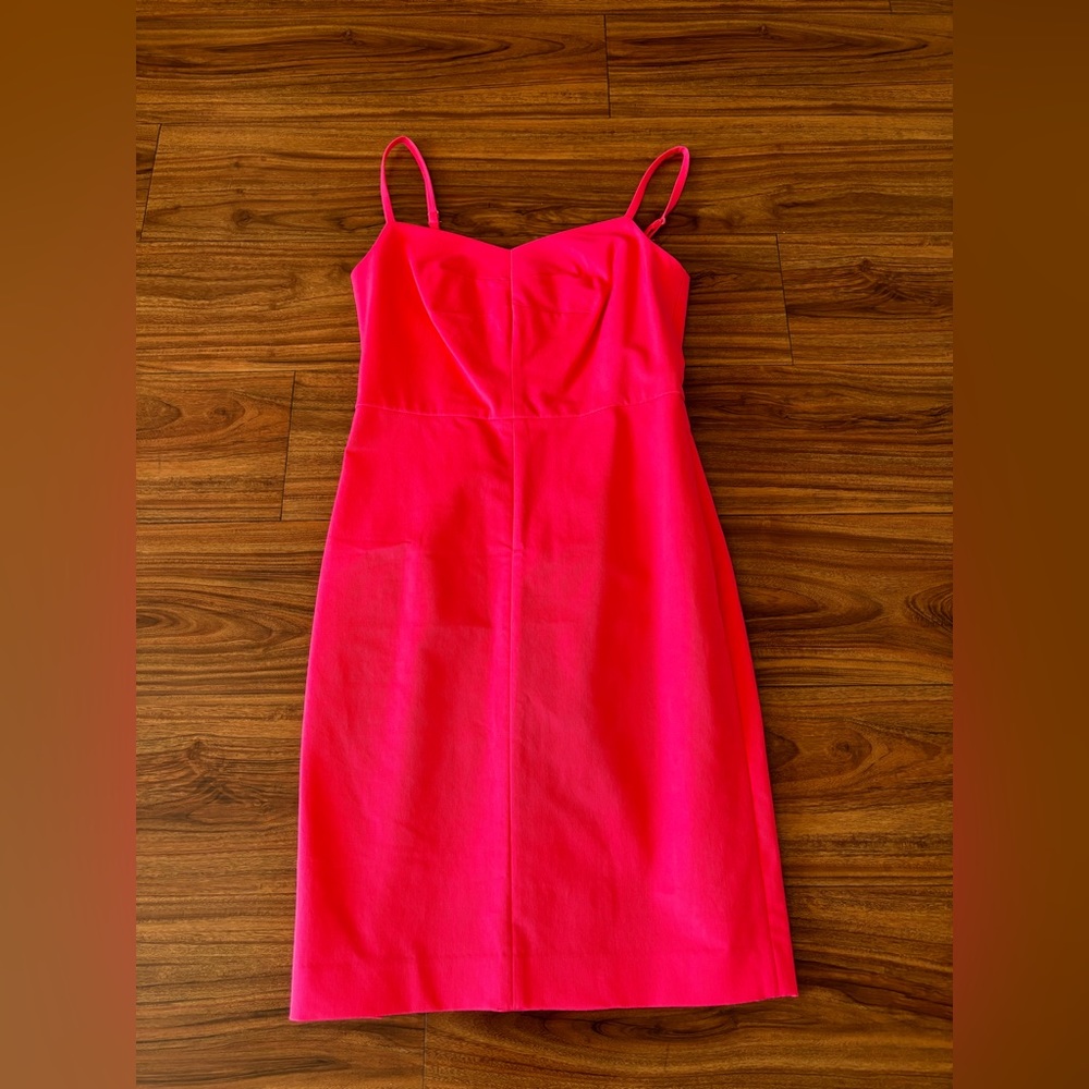 Hot Pink Banana Republic spaghetti strap dress. Size 4P